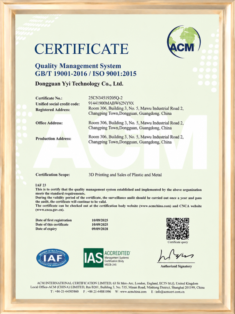 iso 9001 certificate
